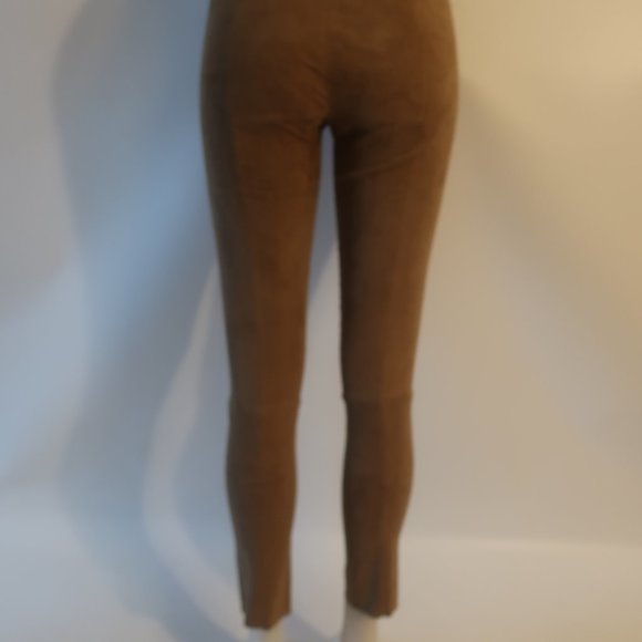 Womens Shari's Place Tan Elastic Waist Pull-On Suede Pants 38 US/S * - Picture 10 of 13